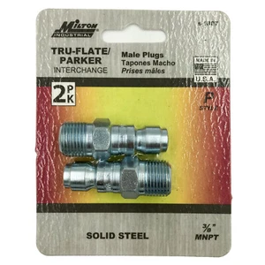 Milton S-1807 3/8" MNPT P Style Plug 2 Pack - Picture 1 of 1