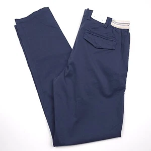 395 $ Eleventy royalblaue stückgefärbte schmale Passform plissierte Jogginghose Größe 32 - Bild 1 von 12