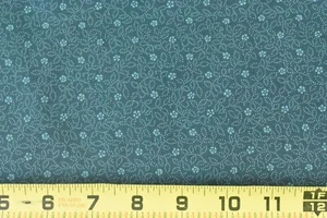 By 1/2 Yd, Green Calico on Dk-Green Quilt Cotton, Thimbleberries/Paint Box,B1470 - Picture 1 of 6
