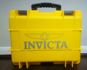 RARO OROLOGIO SUBACQUEO INVICTA GIALLO 8 SLOT CUSTODIA IMPERMEABILE VELENO RESISTENTE AGLI URTI - Foto 1 di 6