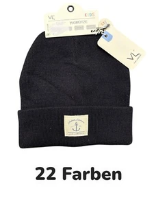 Kinder Mütze Mädchen Jungen Herbst Umschlagmütze 5-8 Jahren Viele Farben - Bild 1 von 23