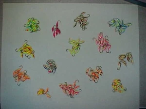 12 NEW GLOW MOON ASSORTED JIGS SIZE 12 HOOKS ICE FISHING - Picture 1 of 5