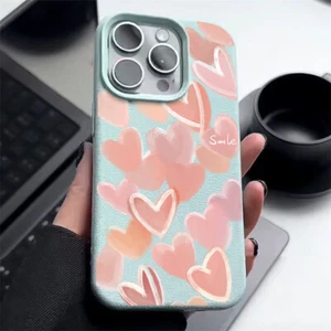 Girls Heart Phone Case For iPhone 16 15Pro Max 14 13 12 11 ShockProof Soft Cover - Picture 1 of 22
