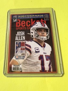 2021 Josh Allen Exclusive Dave and Adams Beckett Cover Promo Card  Buffalo Bills