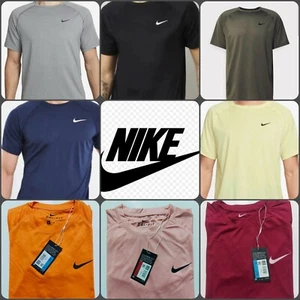 Nike Men's T-shirt Dri-Fit Training Sports Gym Running Fitness top M- 3XL - Picture 1 of 23