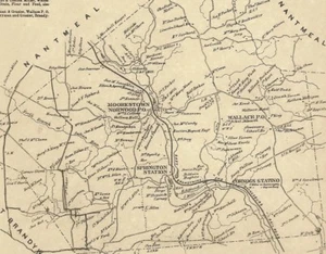 Glenmoore Nantmeal Springton Cornog PA 1873 Karten Hausbesitzer Namen abgebildet - Bild 1 von 3