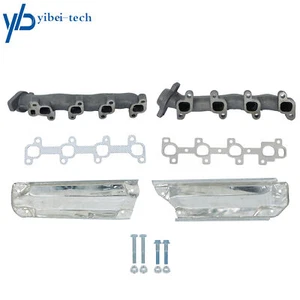 2× Left & Right Exhaust Manifold w/ Gasket Kit For Dodge Ram 1500 Dakota V8 4.7L - Picture 1 of 12
