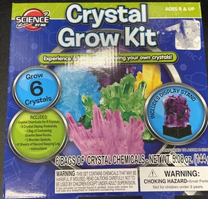 BRAND NEW Science By Me Crystal Growing Kit Science Fair Project Experiment - Picture 1 of 5