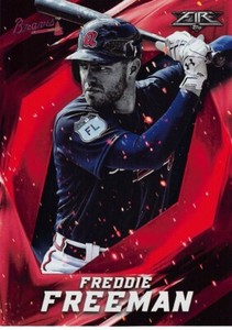 2017 Topps Fire Freddie Freeman Red Flame Parallel #6 NM/MT ATLANTA BRAVES