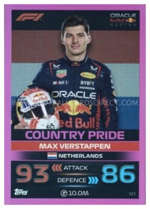 #321 MAX VERSTAPPEN (COUNTRY PRIDE) PARALELO TURBO ATTAX 2023 - Imagen 1 de 1