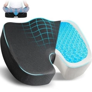 Gel Seat Cushion for Sciatica Relief Office Chair Cushion for Pressure For Chair - Picture 1 of 14