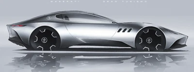 Maserati Concept Race Car HyperCar con ruedas/llantas GT Custom Built MODELO ESCALA 1:18 Foto 1 de 2