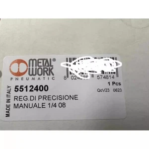 1pcs New METALWORK Pressure Regulating Valve 5512400 - Picture 1 of 3