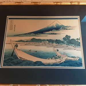 Estampado en madera de Hokusai - costa de la bahía de Tago - 36 vistas del monte Fuji - Imagen 1 de 10