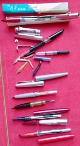 LOT PARTS for Vintage Fountain Pens sold for spare Parts Only, Some With Defects - Imagen 1 de 10