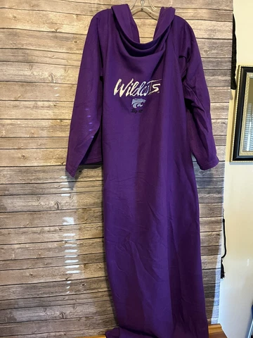 K-State Kansas State Wildcats KSU Snuggie purple wrap around blanket Cover