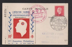 + AUTHENTISCHE KARTE BEFREIUNG VON MONTREUIL DU BELLAY / WUNDERSCHÖN / XA545 - Bild 1 von 1