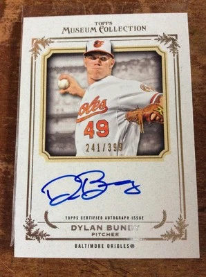Dylan Bundy• On-Card RC /399 Auto• 2013 Topps Museum Collection Rookie Autograph - Image 1 of 2