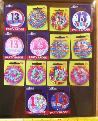 Insignia 13 Hoy 13 Cumpleaños Elige Tu Linda Fiesta Favorita Anuncio Múltiple Foto 1 de 3