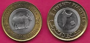 SUDAN 20 PIASTER 2006 UNC 1 JAHR TYP, NICHT MAGNETISCH, KNÖCHELBULLE IM RECHTEN PROFIL - Bild 1 von 1