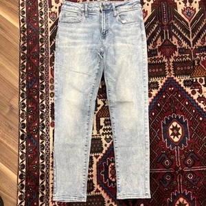 American Eagle Jeans Mens 31x30 Blue Slim Straight Airflex+ Stretch - Picture 1 of 4