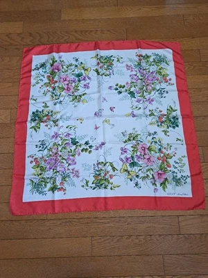 Bufanda grande Gucci vintage floral de seda usada usada usada usada de Japón Foto 1 de 4