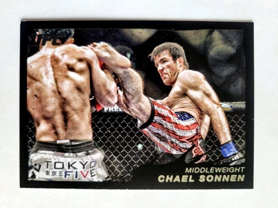 2011 TOPPS UFC MOMENT OF TRUTH BLACK CHAEL SONNEN! 1/88! 1/1! FIRST ONE! - Image 1 of 4