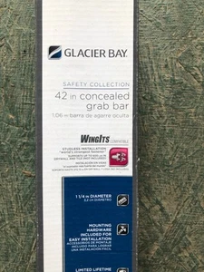 Neu GRAB BAR Glacier Bay 42" gebürsteter Edelstahl verdeckt 240927 - Bild 1 von 4