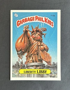 1986 Topps Garbage Pail Kids Liberty Libby #113b GPK Series 3 - Picture 1 of 2