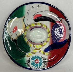 Mexican Hand Painted Ceramic 7” Sombrero Charro Barro Hat Art Pottery/Ashtray - Picture 1 of 14