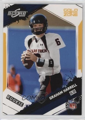 2009 Score Rookie Gold Zone /249 Graham Harrell #342 Rookie RC - Image 1 of 2