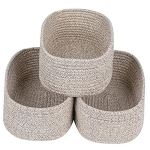 Rectangle Organization/Storage Basket, Natural 3pcs-Small Basket Light Brown - Picture 1 of 7