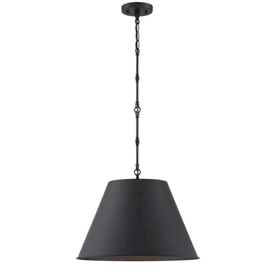 Colgante Savoy House Alden 1 luz 13", negro mate - 7-231-1-89 Foto 1 de 1