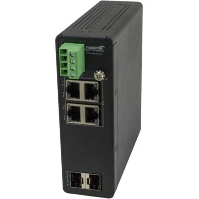 Transition Networks Unmanaged Hardened Gigabit Ethernet PoE+ Switch - Image 1 of 3
