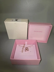 Swarovski Teddy Pendant Necklace, Bear, Pink, Rose Gold-Tone Plated 5642976 - Picture 1 of 3