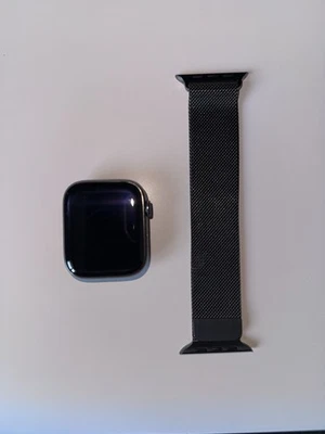 Apple Watch Series 7 45mm Case with Milanese Loop - Graphite Stainless Steel - Image 1 of 4