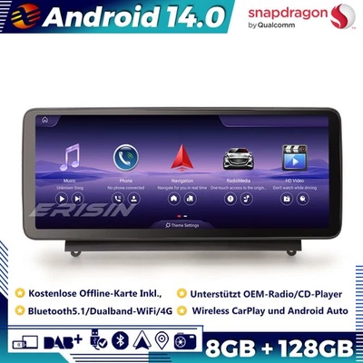 128GB CarPlay Android 14 Autoradio GPS DAB+ Mercedes Benz C Klasse W204 NTG 4.0 - Bild 1 von 4