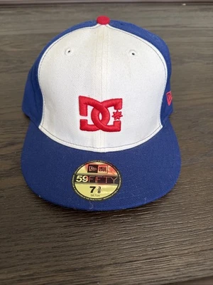 DC Shoes New Era 59Fifty Ajustado 7 3/8 Sombrero Gorra Patín Monopatín Hombres Blanco/Azul Foto 1 de 4