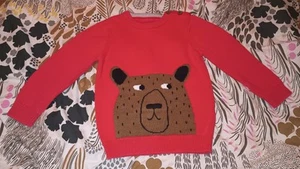 JOULES Miranda Intarsia Dog Sweater Crew Neck Pullover Yellow Gold Size 12 - Picture 1 of 12