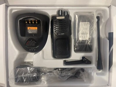 HYT TC-700P  TWO WAY RADIO with Headset Model SEP-290/TC700P D-SHAPE - Image 1 of 4