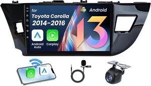 10.1'' For Toyota Corolla 2014-2016 Apple Carplay Android13 Car Stereo GPS Radio - Picture 1 of 9