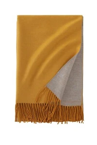 New Women Plain Reversible Scarf Premium Super Soft Classic Blend Shawl Wrap - Picture 1 of 13