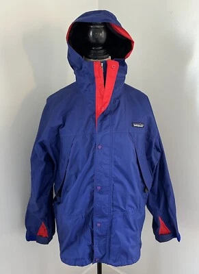 Vintage Patagonia Kid Torrentshell And Fleece Vest Jacket Cerulean Large 14 - Image 1 of 4