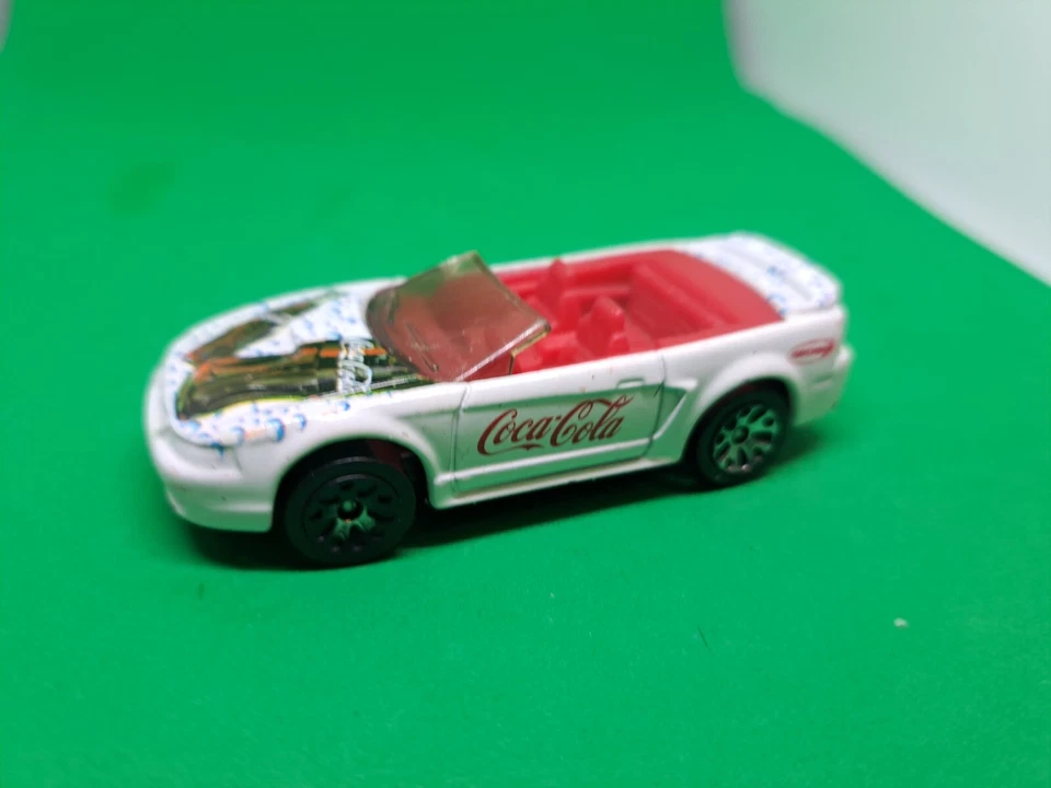 Matchbox 50 Years Coca-Cola #4 1999 Ford Mustang Mattel Wheels 1:64 - Image 1 of 4