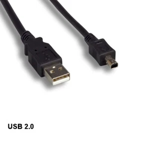 Kentek 6' USB 2.0 Type A to Mini B 4 Pin Cable 480Mbps Camera Phone PDA MP3 MP4 - Picture 1 of 1