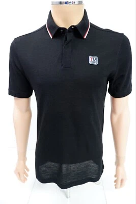 Zzegna Techmarino Hombre Polo Camiseta, Talla Pequeña, S, Mezcla Lana Marino Inmaculada Foto 1 de 4