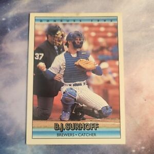 B.J. Surhoff baseball  Card 1992