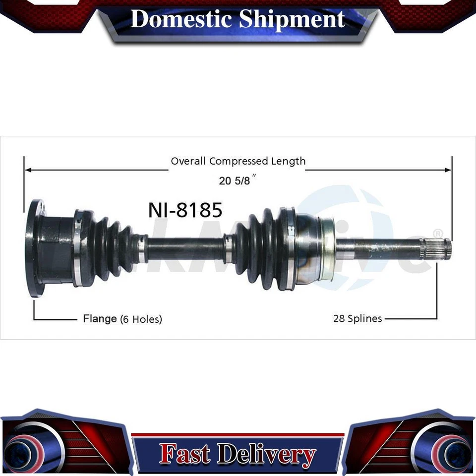 Junta de eixo dianteiro direito CV eixo de transmissão para INFINITI QX4 1997 2000 2001 2002 2003 - Imagem 1 de 1