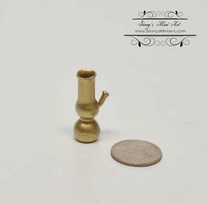 1:12 Dollhouse Miniature Gold Water Pipe/ Miniature Bong BD HB806 - Picture 1 of 2