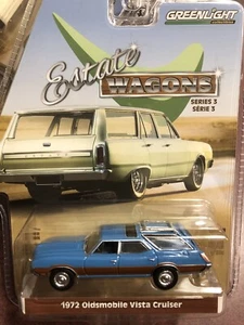Oldsmobile Vista Cruiser 1972 1:64 Estate Wagons 3 en azul - Imagen 1 de 1